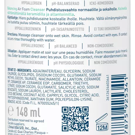 CeraVe Balancing Air Foam Reiniger 148 ML