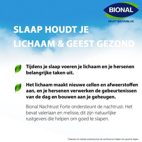 Bional Nachtrust Valeriaan Forte Capsules 60 stuks