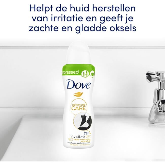 Dove Advanced Care Invisible Dry Anti-Transpirant Deodorant Spray 100 ML