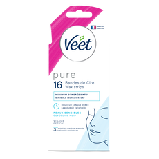 Veet Pure Gezicht Hyppoallergene Koude Wasstrips 16 ST
