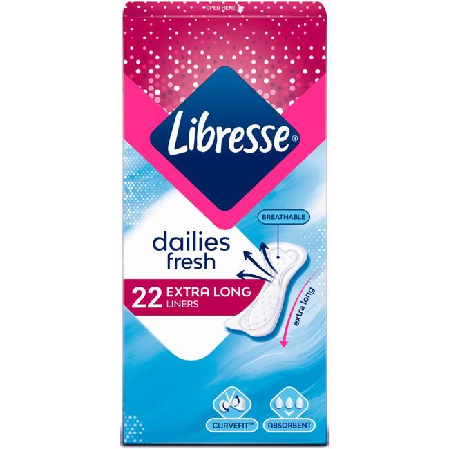 Libresse Daily Fresh Inlegkruisjes Extra Long