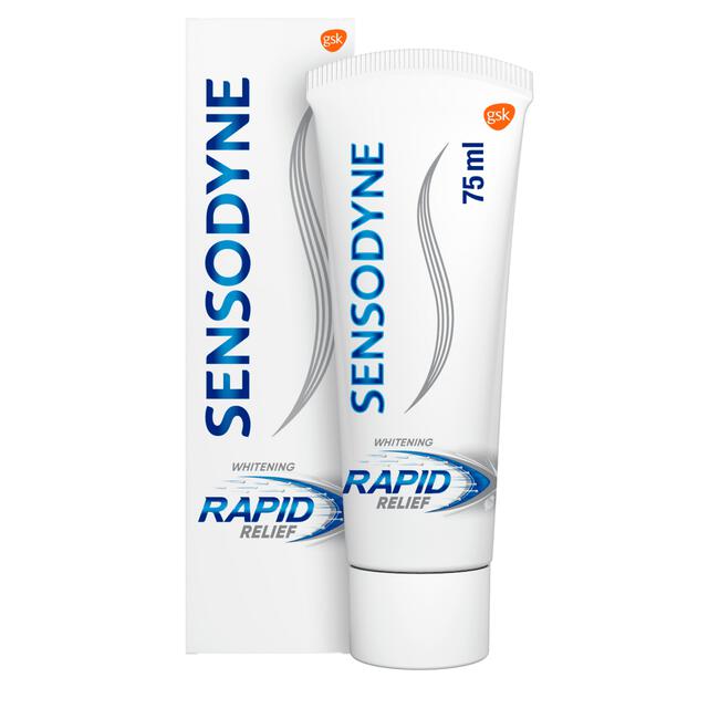 Sensodyne Rapid Relief Whitening tandpasta voor gevoelige tanden 75 ml