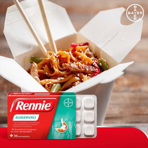 Rennie Suikervrij Kauwtabletten Bij Brandend Maagzuur 36 Stuks