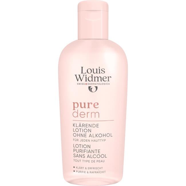 Louis Widmer Purederm Zuiverende Tonic Zonder Alcohol Licht Geparfumeerd 200 ML
