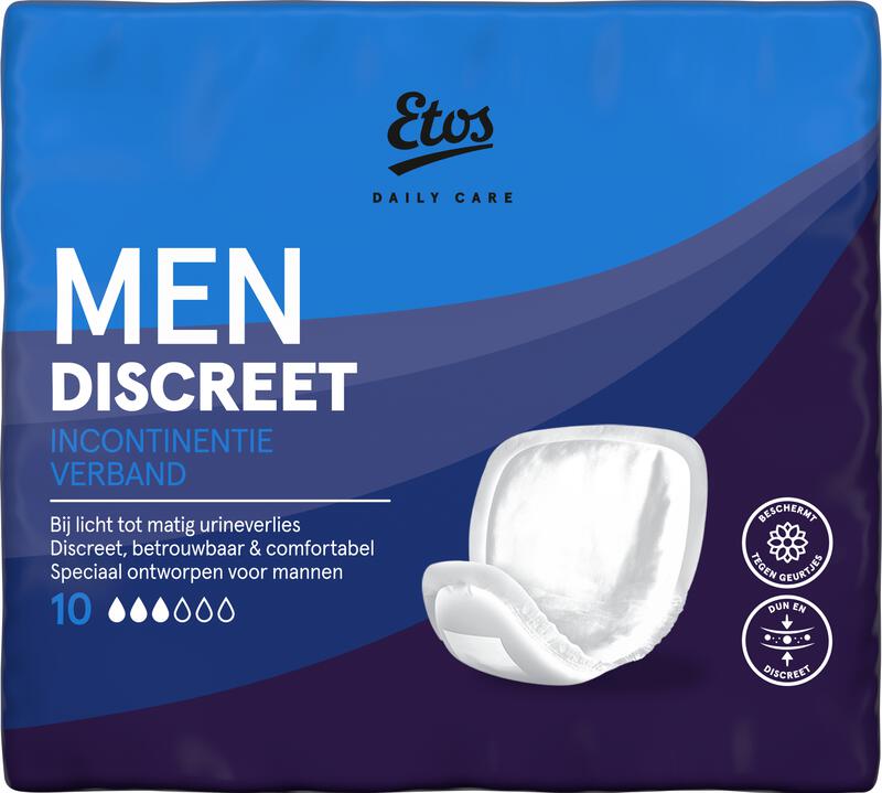 Etos Men Discreet Incontinentieverband 10 stuks