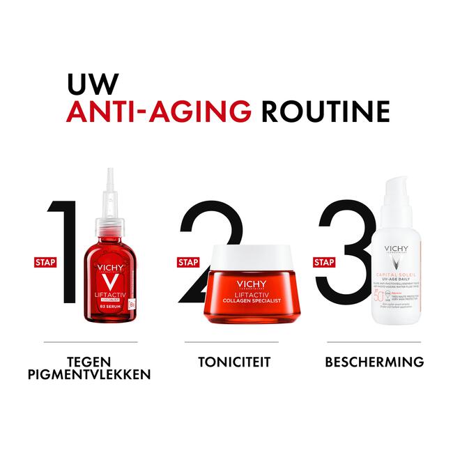 Vichy Capital Soleil UV-Age Zonnefluide Getint SPF 50+ 40 ML