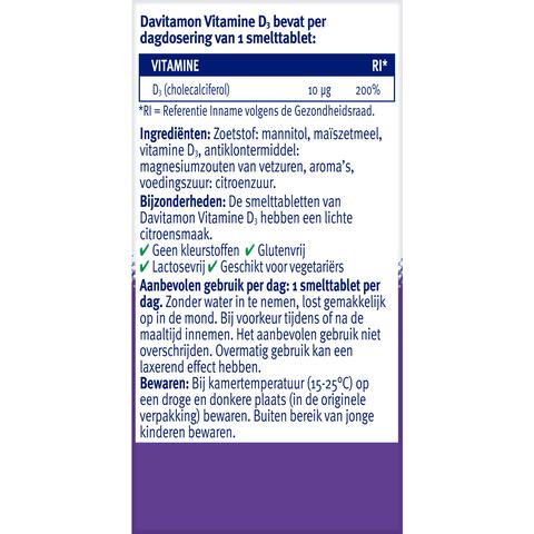Davitamon Vitamine D Smelttabletten 150 stuks