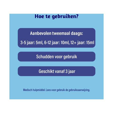 Dampo Kids Kindersiroop Alle Hoest + Vrije Luchtwegen Suikervrij 120 ML