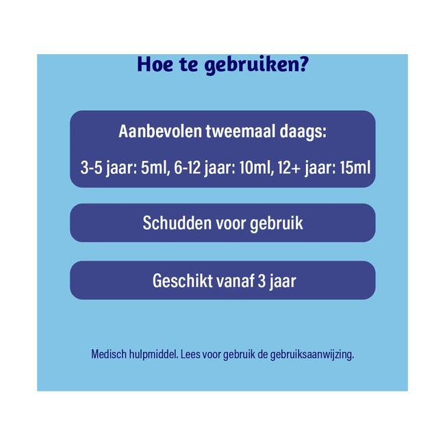 Dampo Kids Kindersiroop Alle Hoest + Vrije Luchtwegen Suikervrij 120 ML