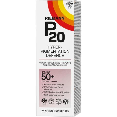 P20 Hyperpigmentation Defence Zonnebrand Gezicht SPF 50+ 50 ML