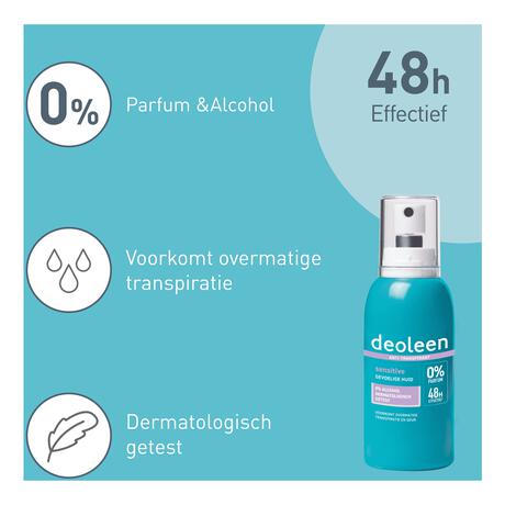 Deoleen Sensitive Anti-Transpirant Deodorant Pompspray 75 ML