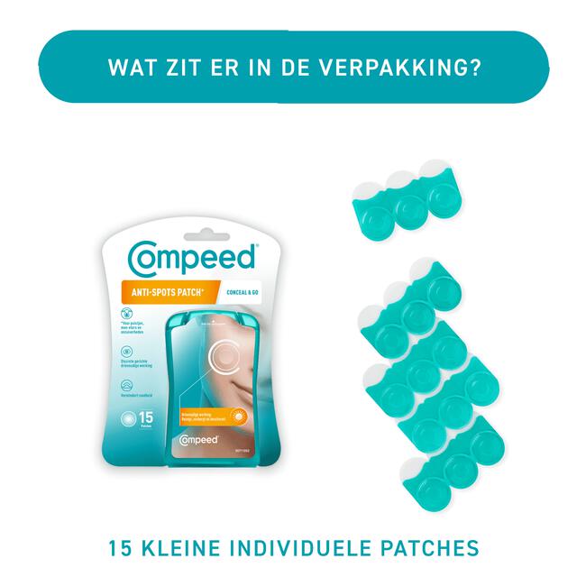 Compeed Anti-Spots Conceal & Go patches 15 stuks