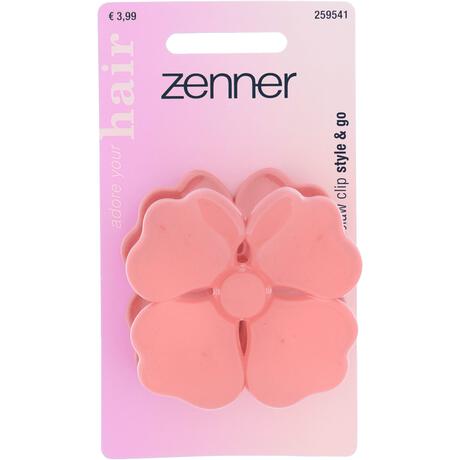 Zenner Haarklem Bloem Glimmend Roze