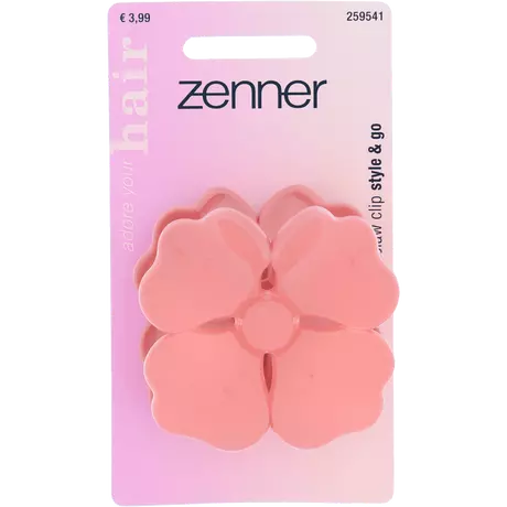 Zenner Haarklem Bloem Glimmend Roze