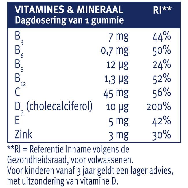 Davitamon Junior 3-12 Gummies Aardbeiensmaak