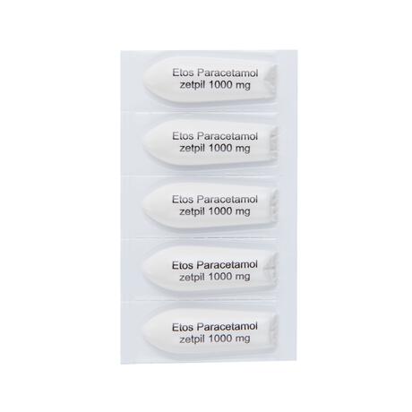 Etos Paracetamol 1000 MG Zetpil 5 stuks