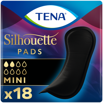 TENA Silhouette Noir Mini Incontinentieverband 18 - 18 stuks