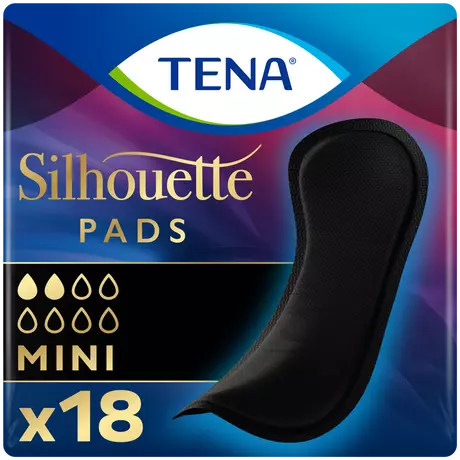 TENA Silhouette Noir Mini Incontinentieverband 18 stuks