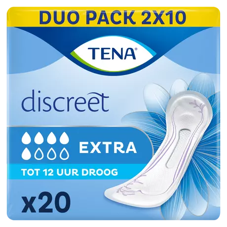 TENA Discreet Extra Incontinentieverband Duopack 2x10 stuks