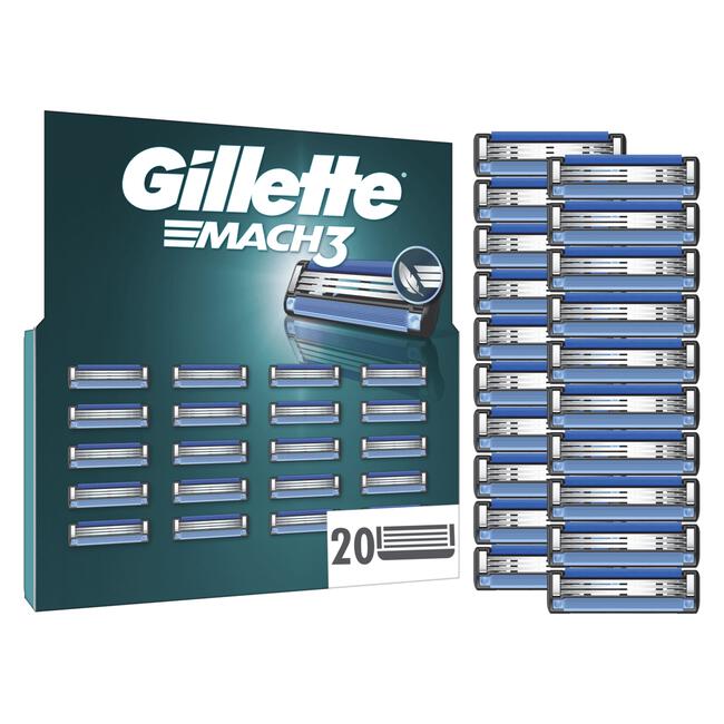 Gillette Mach3 Navulmesjes 20 Stuks