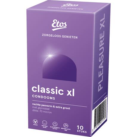 Etos Classic XL Condooms - 10