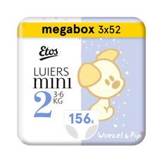 Etos Woezel & Pip Luiers Mini Megabox Maat 2 3-6 kg 156 stuks
