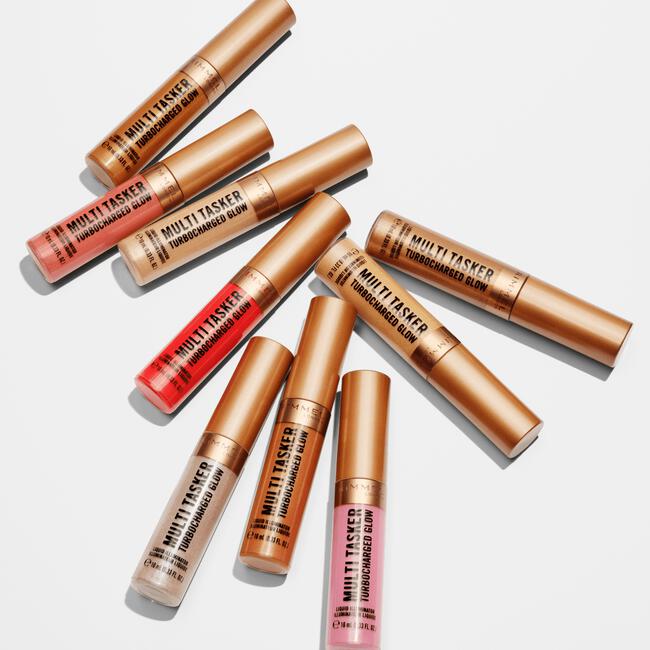 Rimmel London Multitasker Turbocharged Glow Liquid Illuminator Blush - Roze - 001 Not a Basic B