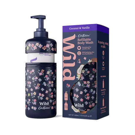 Wild M Ditsy, Coco & Vanilla Body Wash Starterpack 300 ML