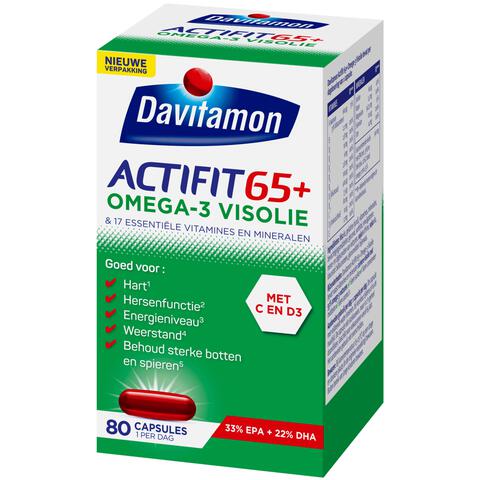 Davitamon Actifit 65+ Omega 3 Visolie Capsules