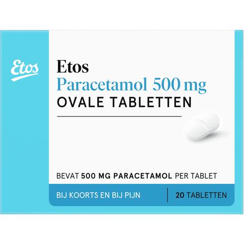 Etos Paracetamol 500 mg Ovale Tablet
