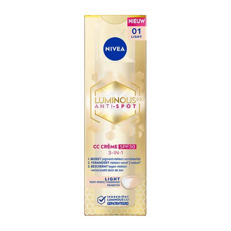 NIVEA Cellular Luminous630 CC Fluid SPF30 Light 40 ML