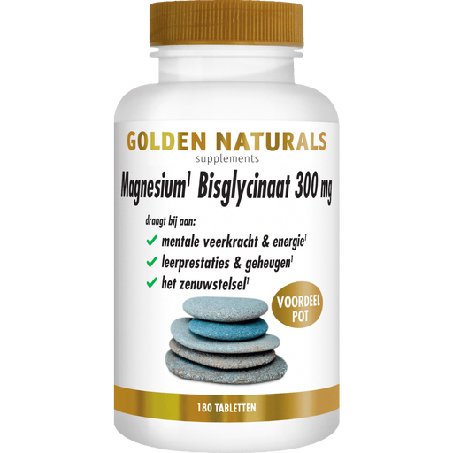 Magnesium Bisglycinaat 300 MG Tabletten Voordeelpot 180 stuks
