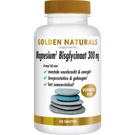 Magnesium Bisglycinaat 300 MG Tabletten Voordeelpot 180 stuks