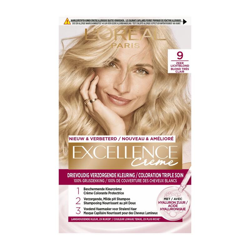 L'Oréal Paris Excellence Crème Verzorgende Kleuring 9 Zeer Licht Blond