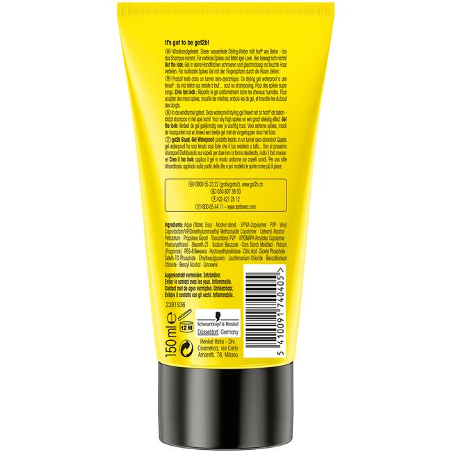 Schwarzkopf Got2b Glued Styling Gel 150 ML