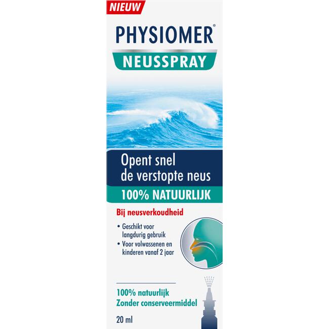 Physiomer Neusspray 100% Natuurlijk 20 ML