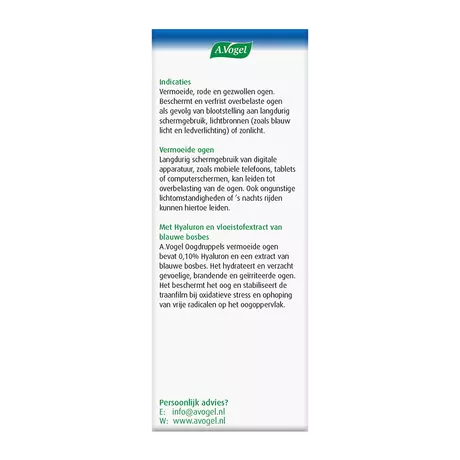 A.Vogel oogdruppels vermoeide ogen 10ml