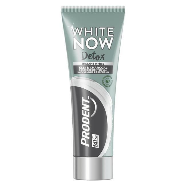 Prodent White Now Detox Klei & Charcoal Whitening Tandpasta 75 ML