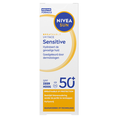 Nivea Sun Uv Face Sensitive Parfumvrije & Hydraterende Zonnebrand SPF50 40 ML