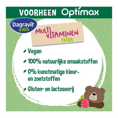 Dagravit Natural Kids Multi Framboos Hooggedoseerd 60 Dragees