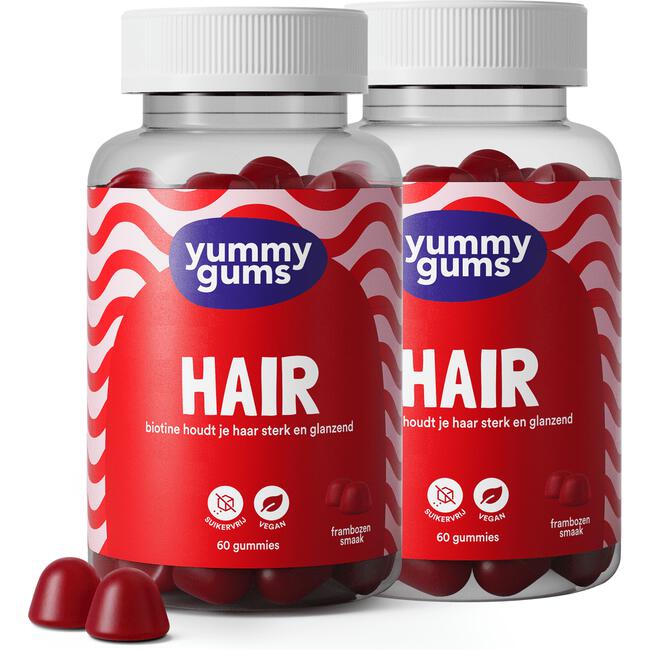 Yummygums Hair Suikervrij 60 stuks