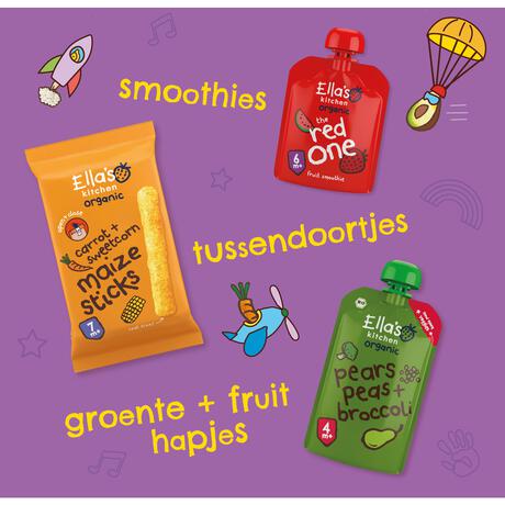 Ella's Kitchen Pruimen Biologisch Knijpfruit 4+ Maanden 70 GR