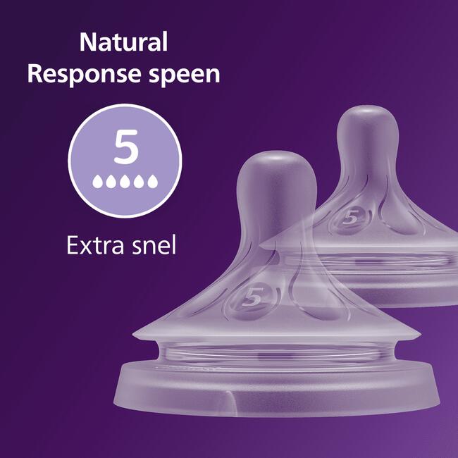 Avent Flesspeen Natural SCY965/02 6,0 T5 2 stuks