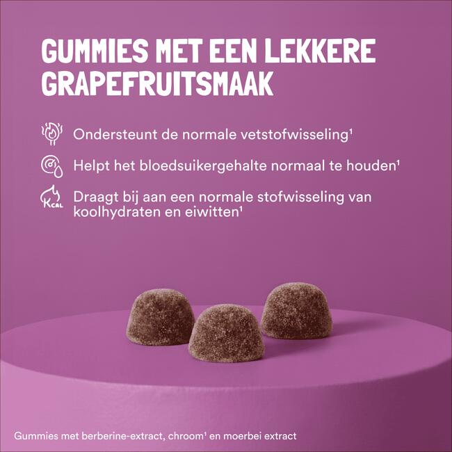 Yummygums Berberine Suikervrije Gummies 30 stuks