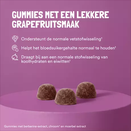 Yummygums Berberine Suikervrije Gummies 30 stuks&nbsp;