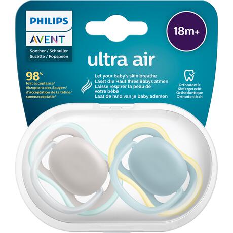 Philips Avent Fopspeen Ultra Air Day 18M+ SCF349/50 2 stuks
