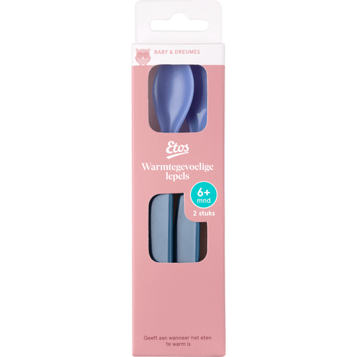Etos Warmtegevoelige Lepels Blauw 2 Stuks