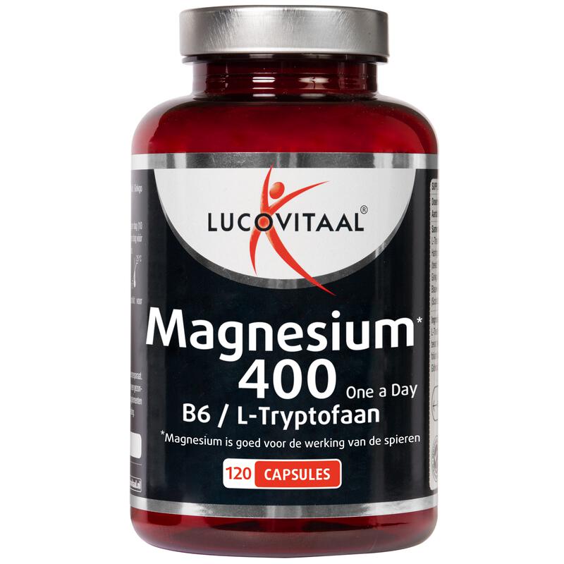 Lucovitaal Magnesium 400 Vitamine B6 & L-Tryptofaan Capsules 120 stuks