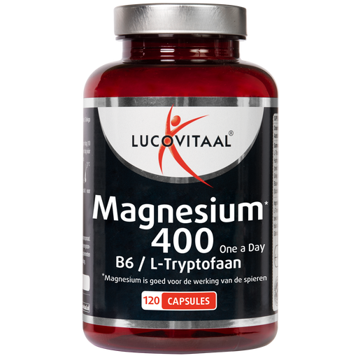 Lucovitaal Magnesium 400 Vitamine B6 & L-Tryptofaan Capsules 120 stuks