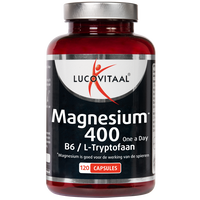 Lucovitaal Magnesium 400 Vitamine B6 & L-Tryptofaan Capsules 120 stuks